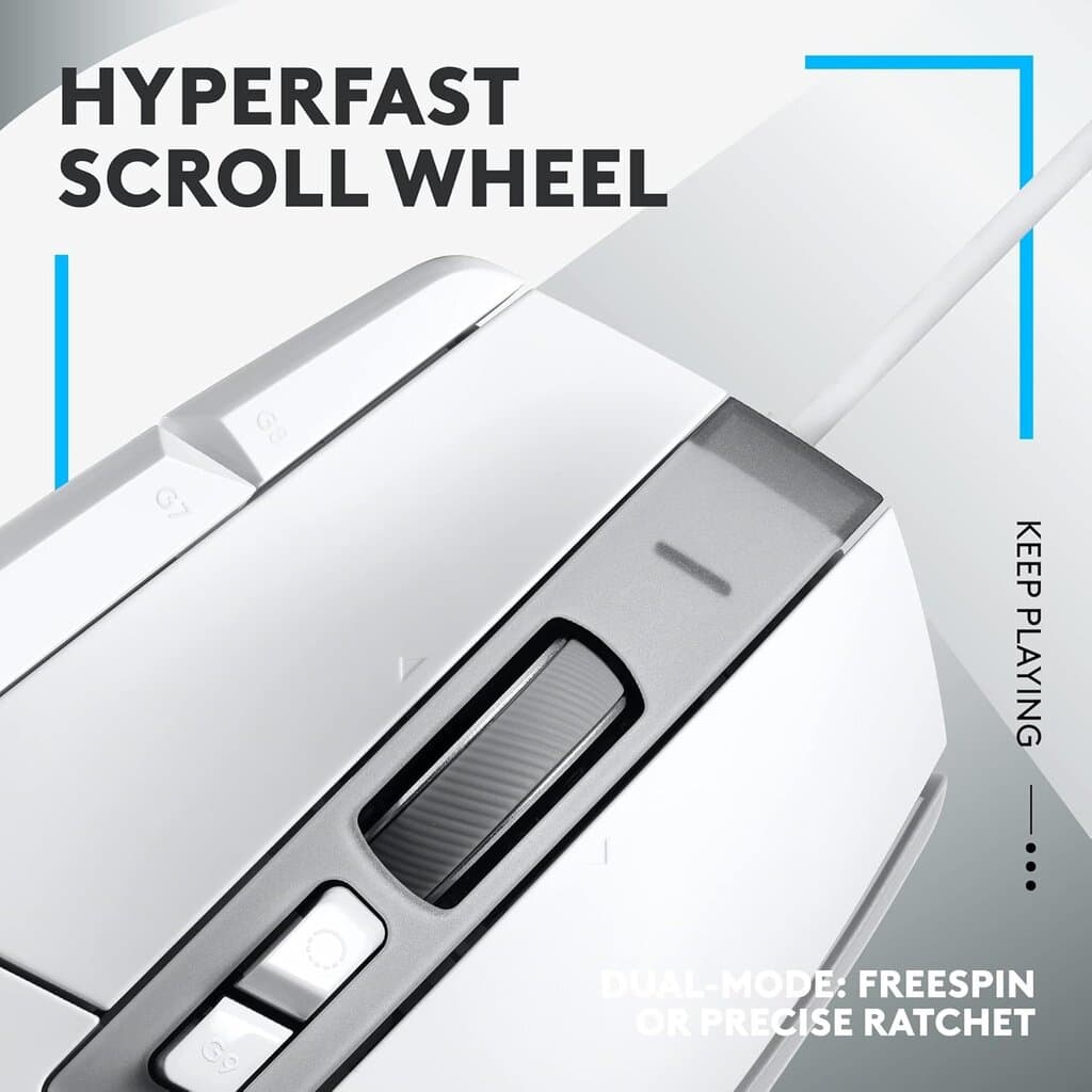 Logitech G502 X Wired Gaming Mouse - White 4
