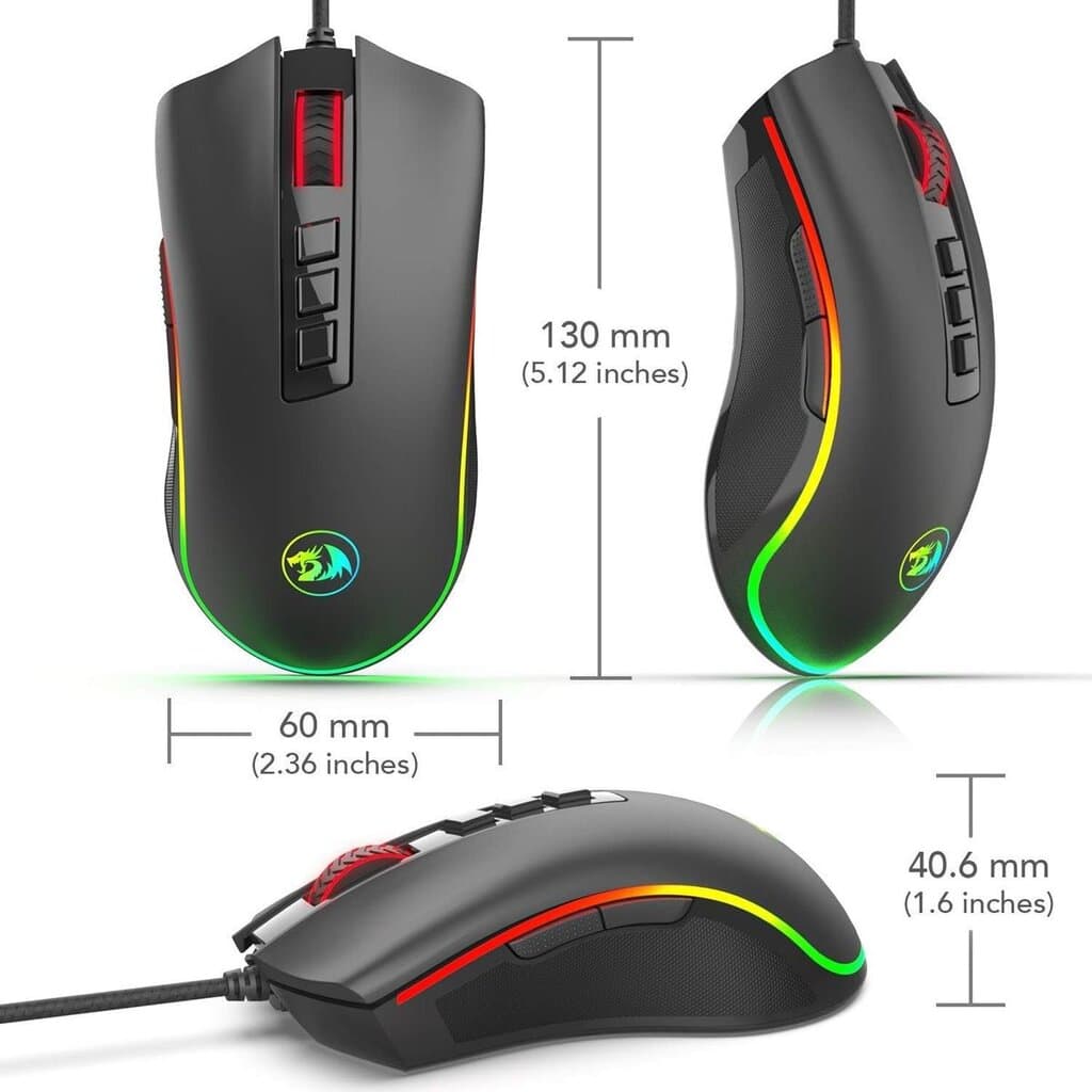 Redragon Cobra M711 Gaming Mouse - Black 6