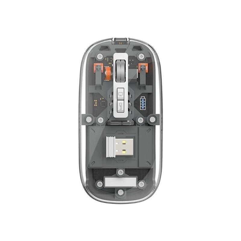 WiWu WM105 Crystal Transparent Magnetic Wireless Mouse