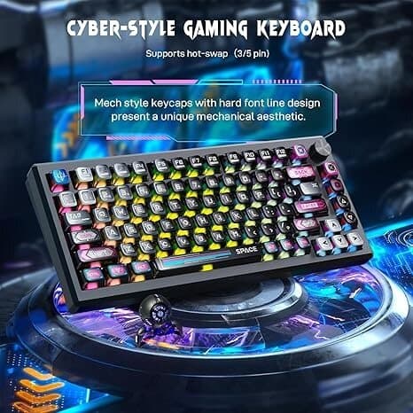 Redragon Uranus Pro 82 K732MC RGB Gaming Keyboard - Black 3