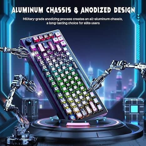 Redragon Uranus Pro 82 K732MC RGB Gaming Keyboard - Black 5