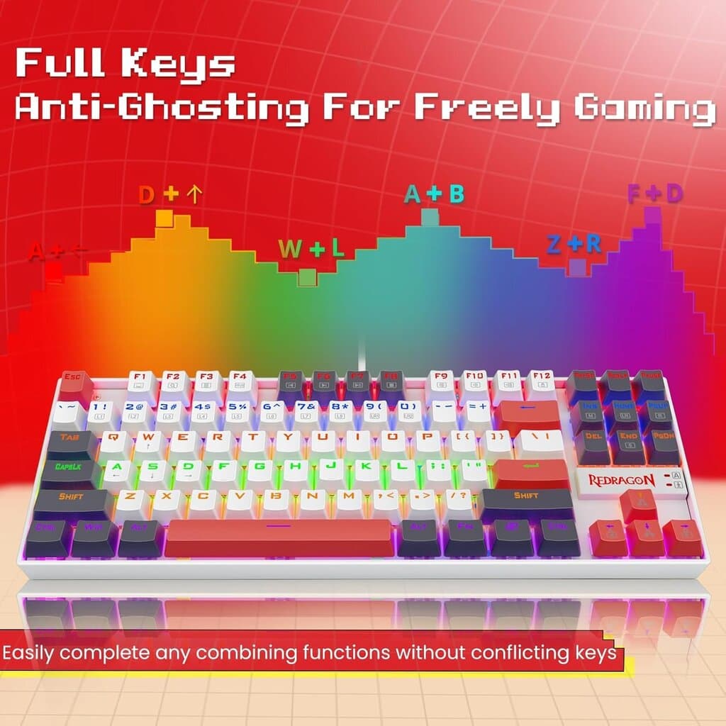 Redragon Kumara K552WLR RGB Wired Mechanical Gaming Keyboard 6