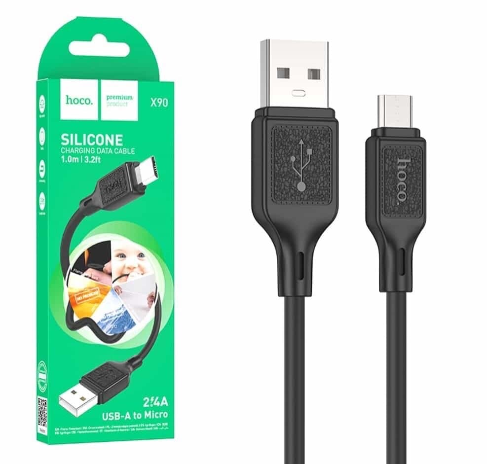 Hoco X90 Cool Silicone charging and data cable