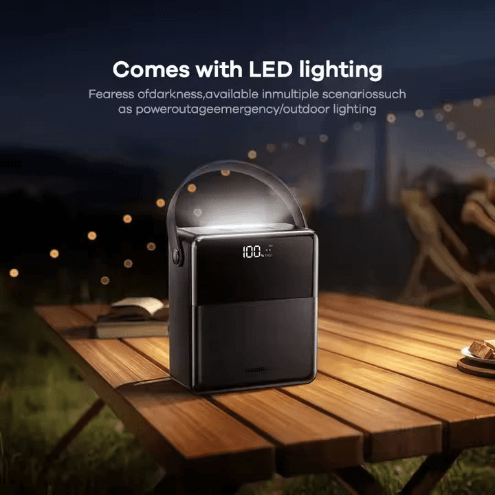 REMAX - FP-1 Piloteer Series 100000mAh PD+QC Fast Charging LED Power Bank ( PD 27W + QC 22.5W ) - Bl 2