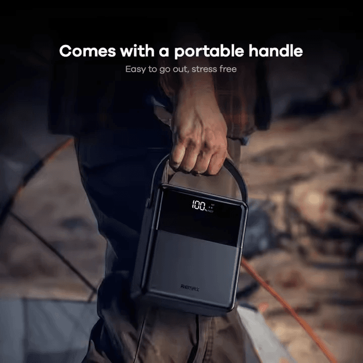 REMAX - FP-1 Piloteer Series 100000mAh PD+QC Fast Charging LED Power Bank ( PD 27W + QC 22.5W ) - Bl 3