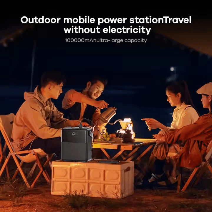 REMAX - FP-1 Piloteer Series 100000mAh PD+QC Fast Charging LED Power Bank ( PD 27W + QC 22.5W ) - Bl 4