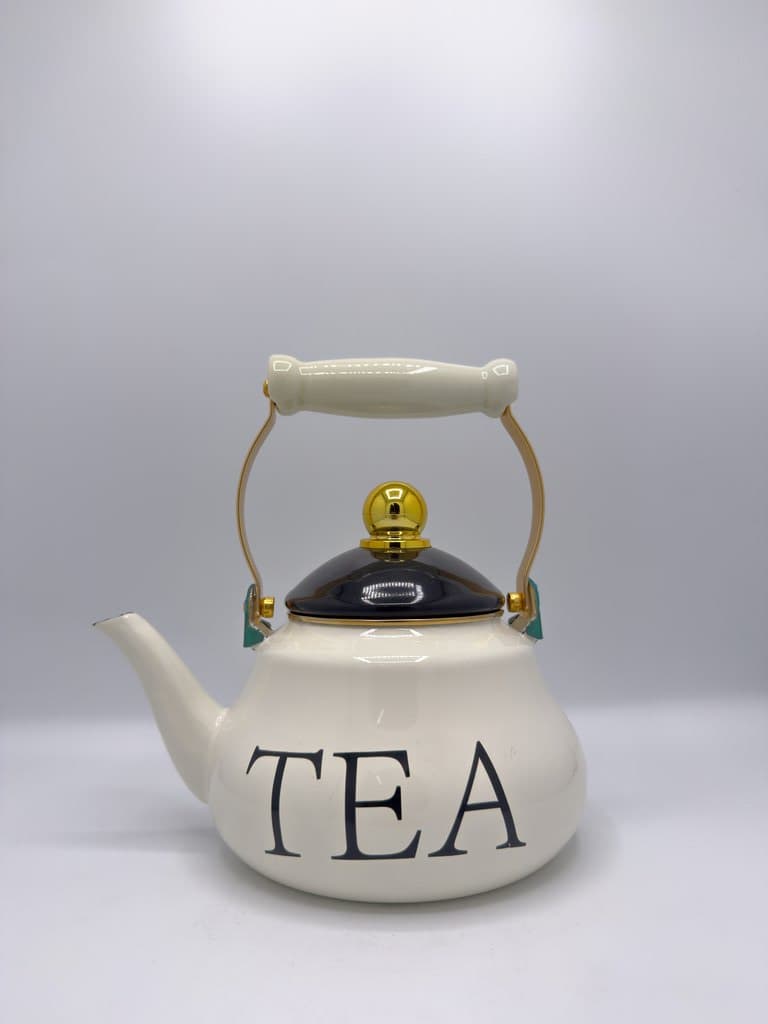 Zinc Kettle & Teapot Set - White 2