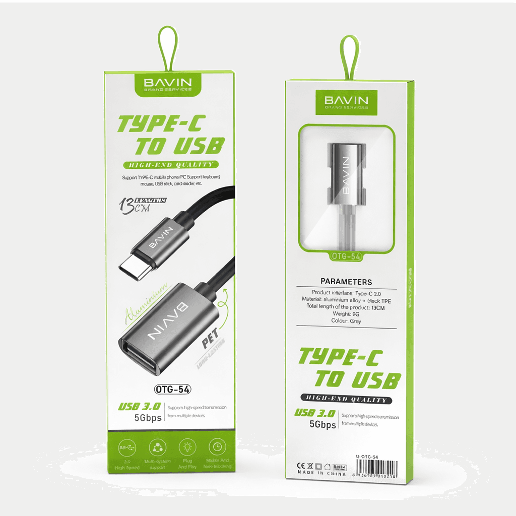 BAVIN O54 USB-C to USB 3.0 OTG Adapter thunderbolt 3 to USB Female Adapter For Laptop Tablet Mouse Keyboard