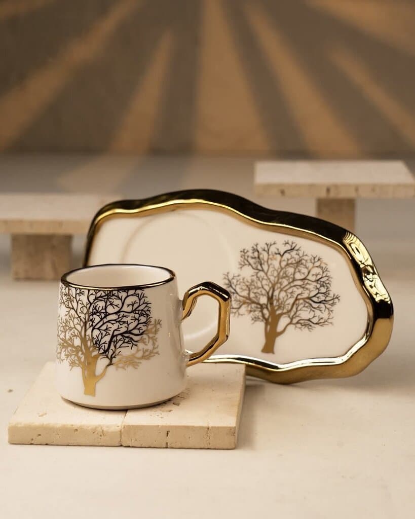 Coffee Cup Set - 6 Piece (White) 2