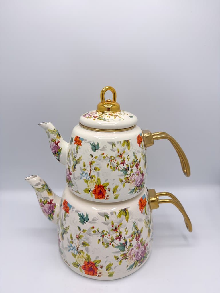 Pyrex Turkish Tea Pot Set - Orange 4