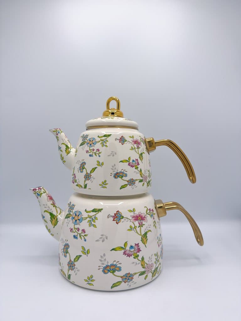 Pyrex Turkish Tea Pot Set - White