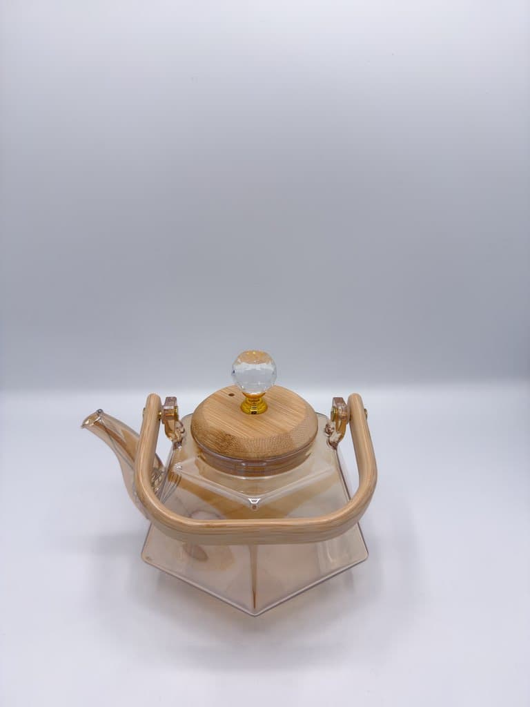Glass Teapot - Light Brown 3