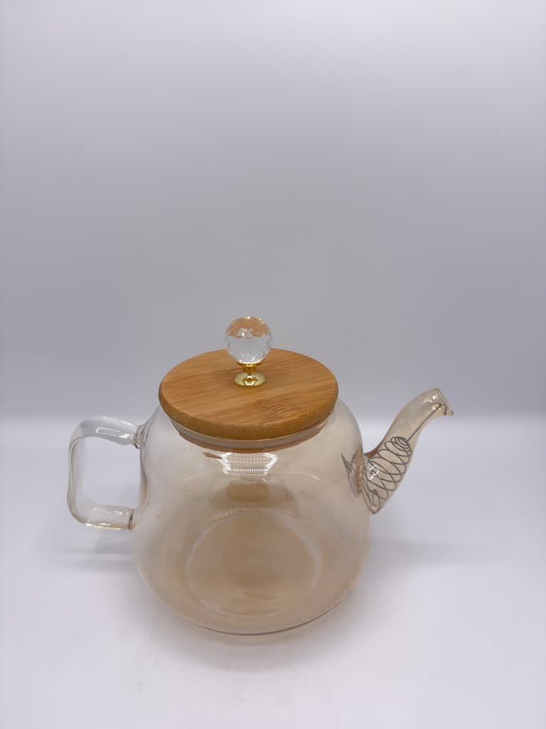 Glass Teapot - Light Brown 2
