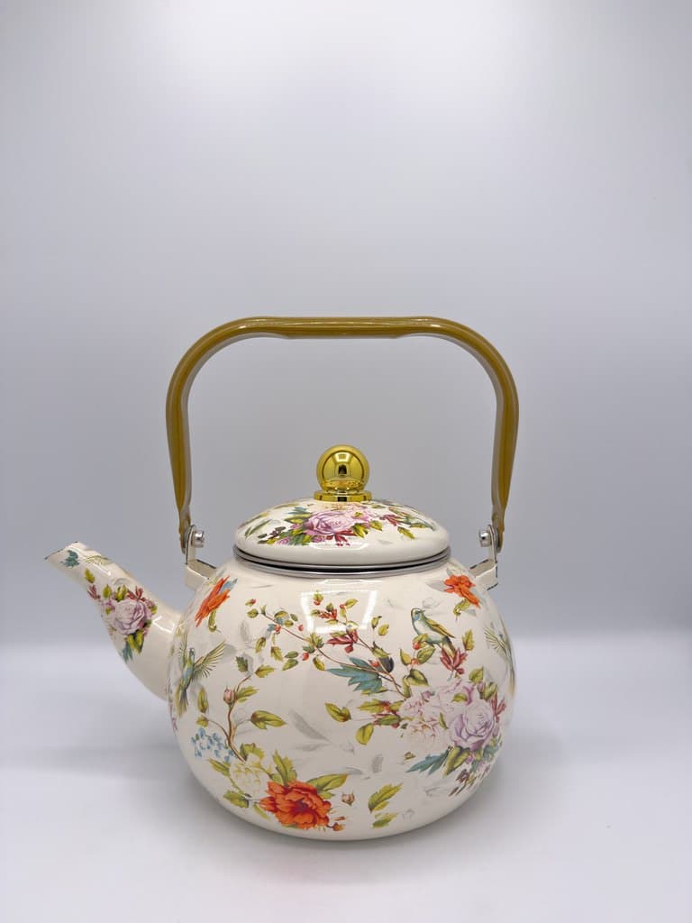 Zinc Kettle & Teapot (White)
