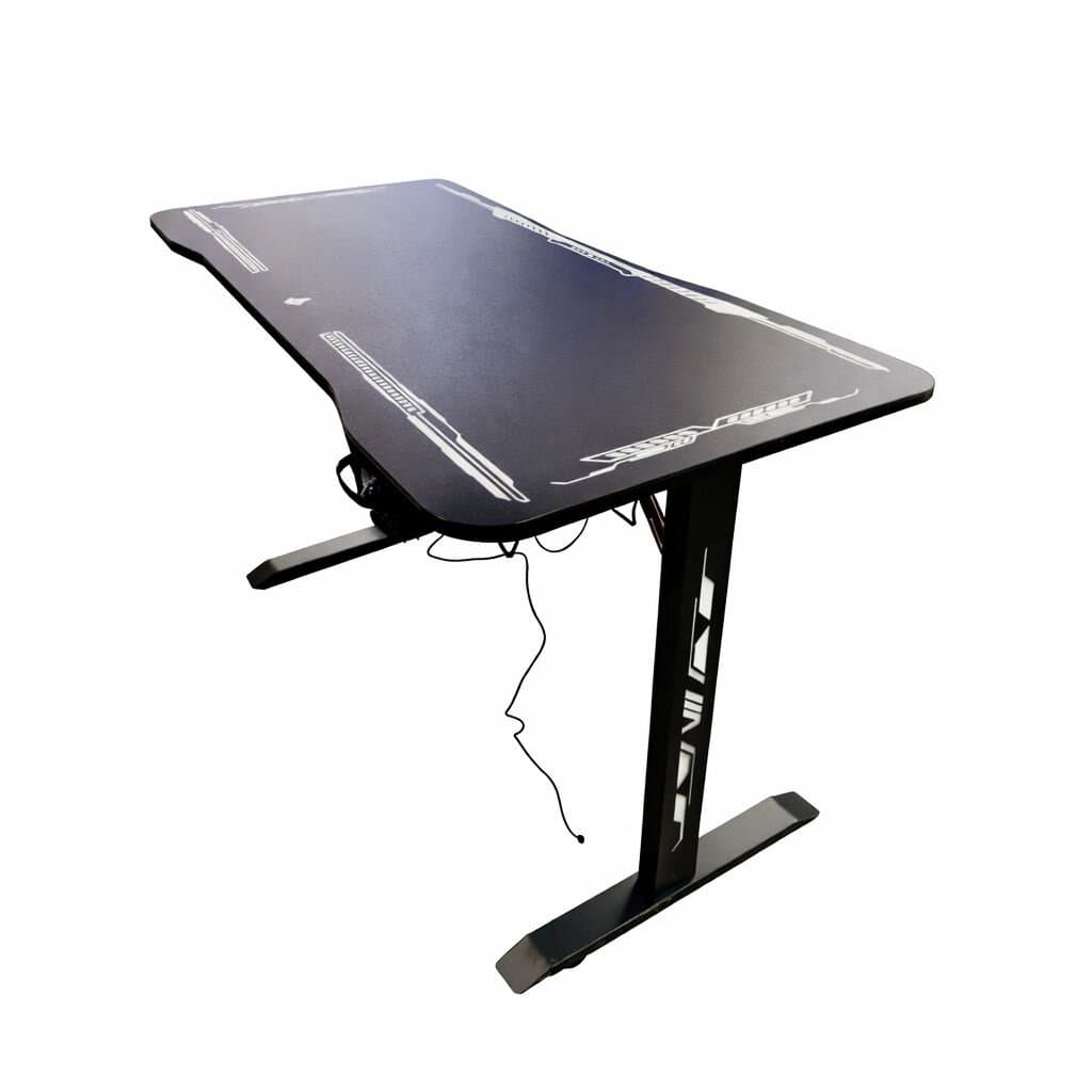 Ari Gaming 120cm Table + Horizon Gaming Chair Combo - Black & Yellow 2