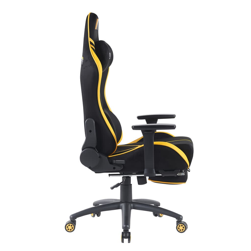 Ari Gaming 120cm Table + Horizon Gaming Chair Combo - Black & Yellow 5