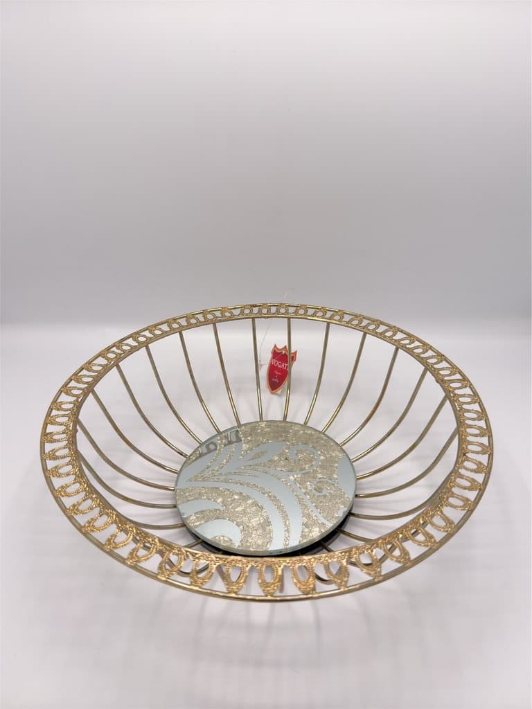 Decorative Fruit and Sweets Basket (Gold) 2