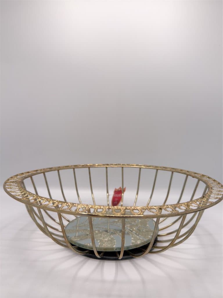 Decorative Fruit and Sweets Basket (Gold) 3