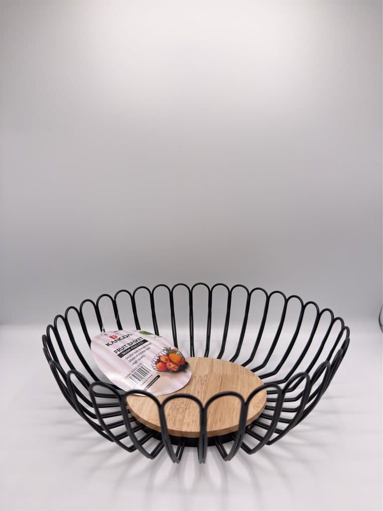 Metal Fruit Basket - Black (M)