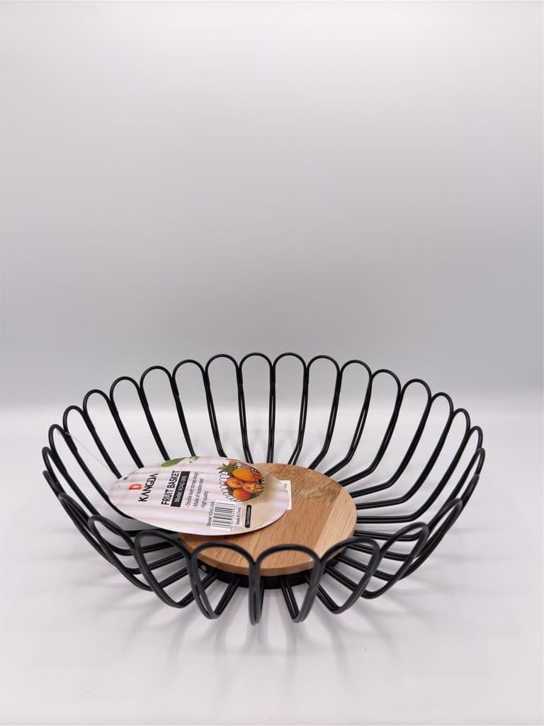Metal Fruit Basket - Black (S)