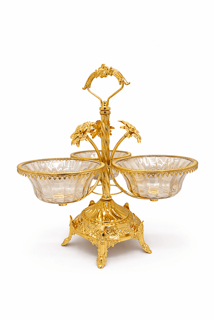 Nut Bowl 3 Places (Gold) 2