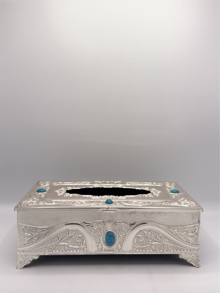 Tissue Box Holder (Silver) 2