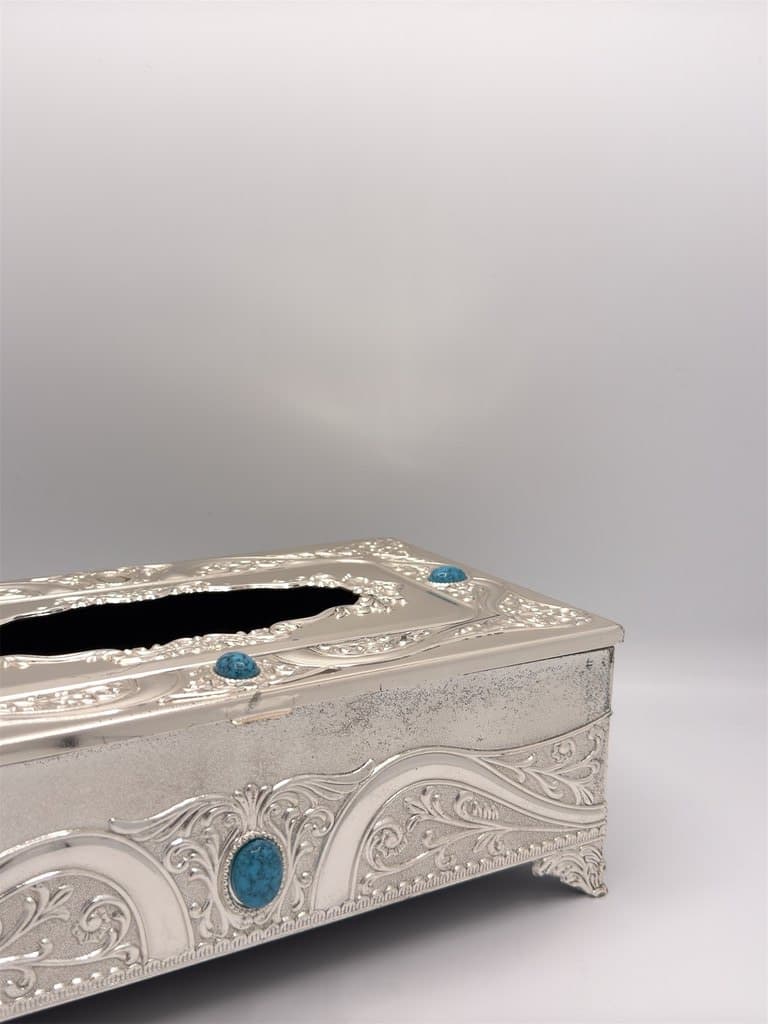 Tissue Box Holder (Silver) 3