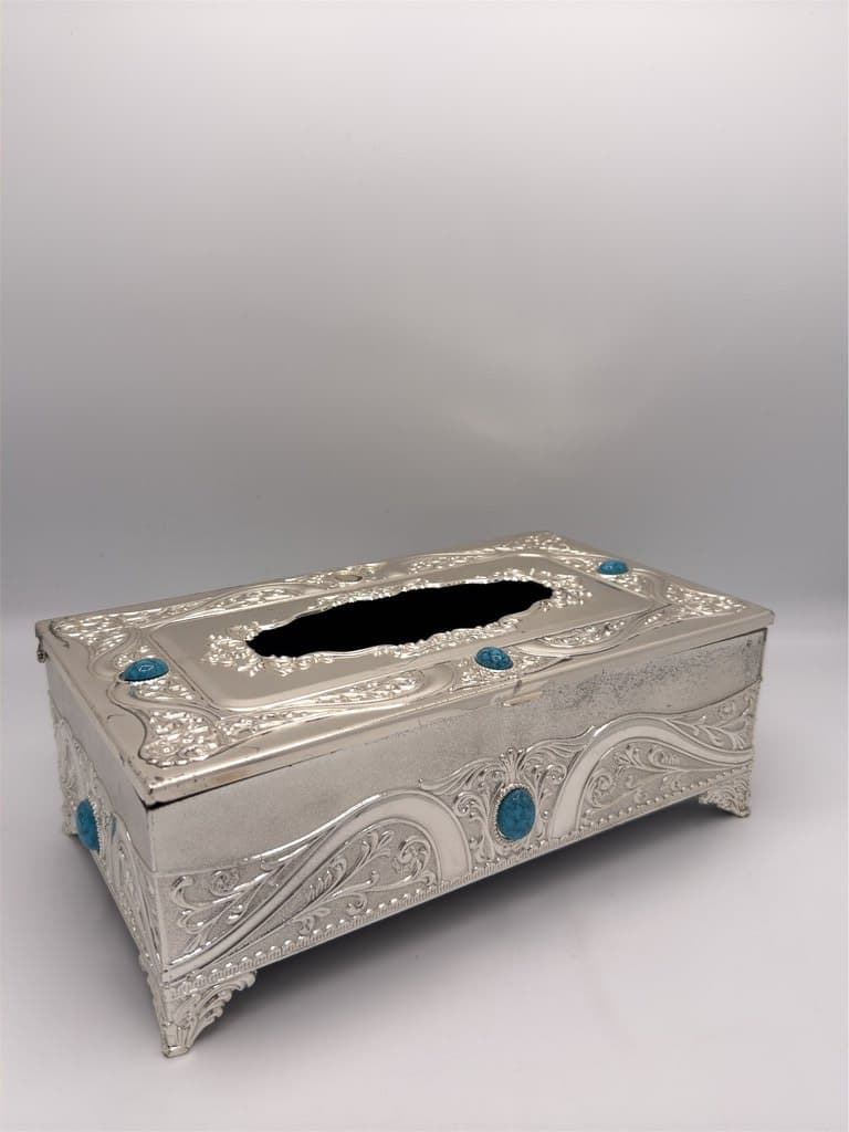 Tissue Box Holder (Silver) 5