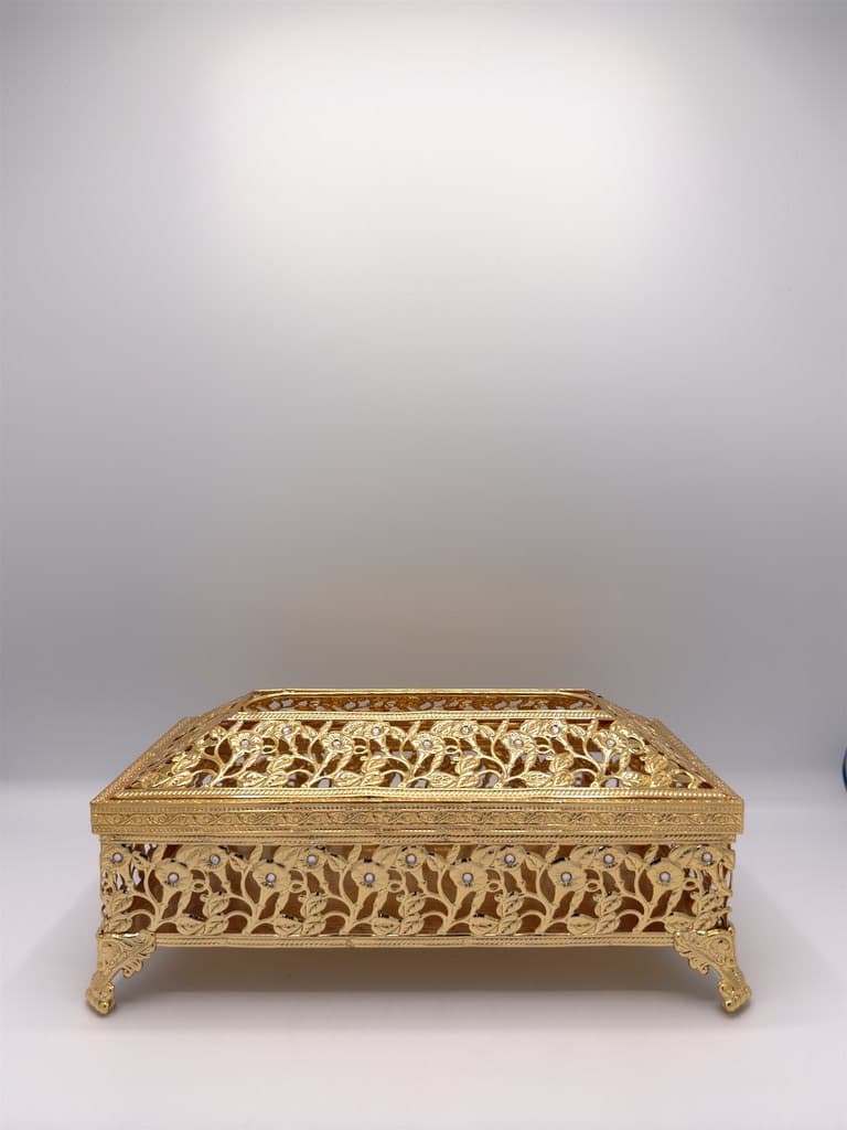 Tissue Box Holder (Gold) 2