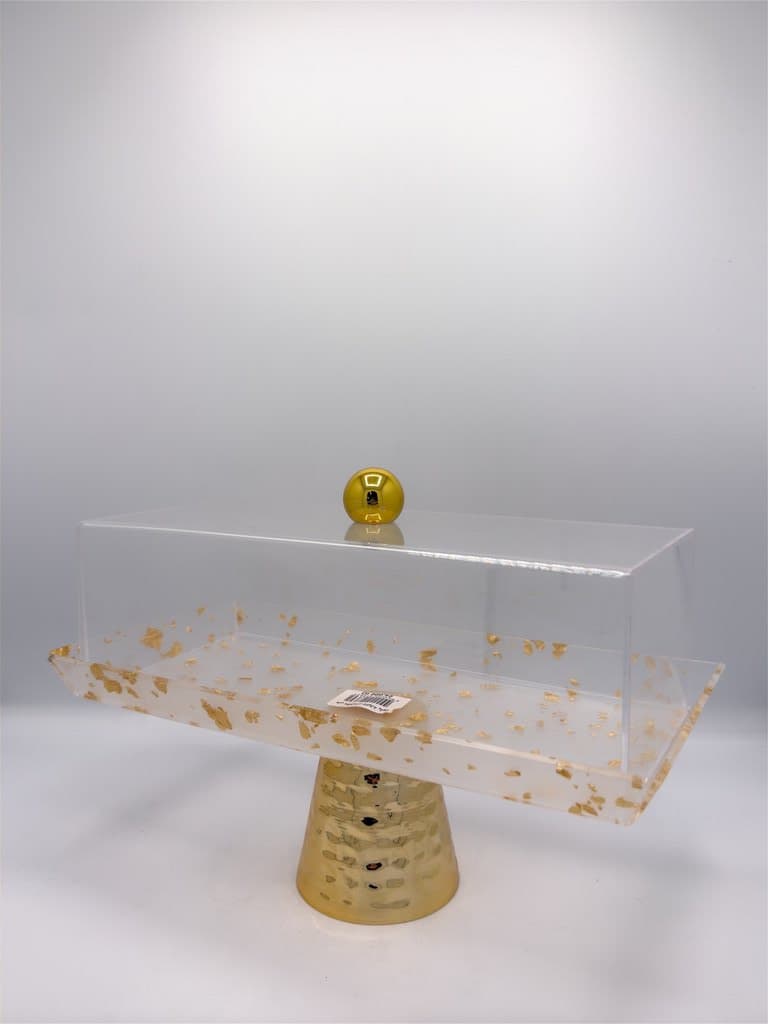 Single-Tier Resin Dessert Stand (Clear) 2
