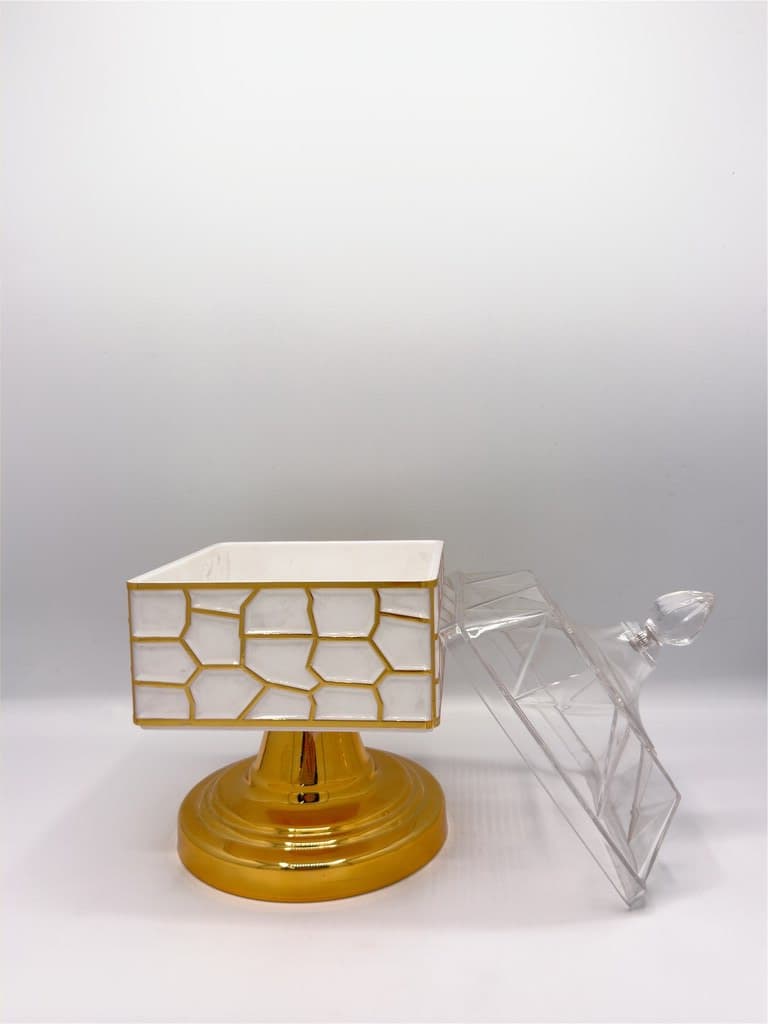 Candy Jar with Lid (White) 5