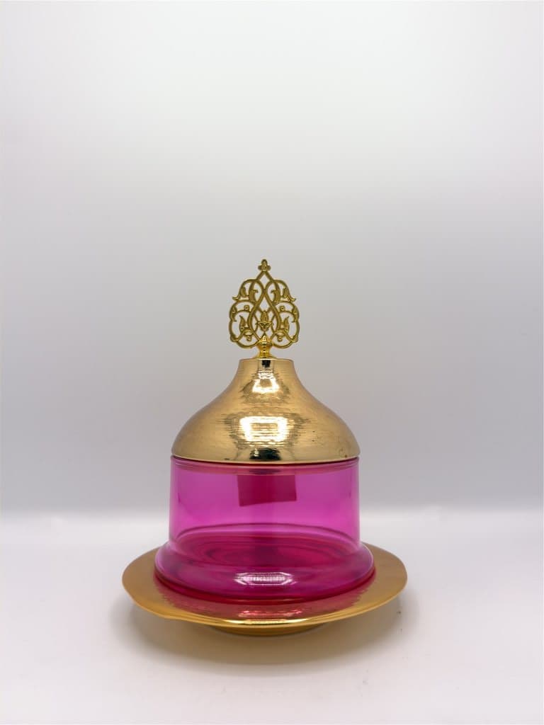 Candy Jar with Lid (Pink) 2