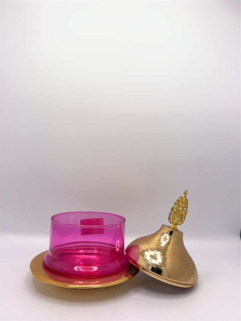 Candy Jar with Lid (Pink) 3