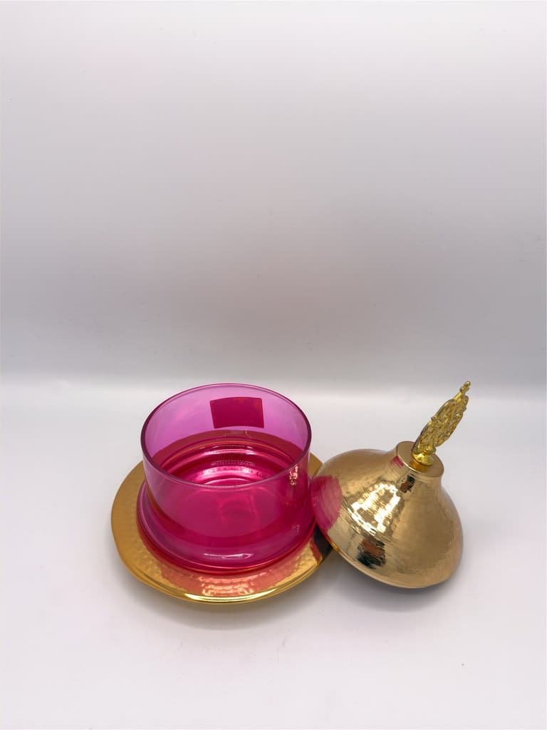 Candy Jar with Lid (Pink) 4