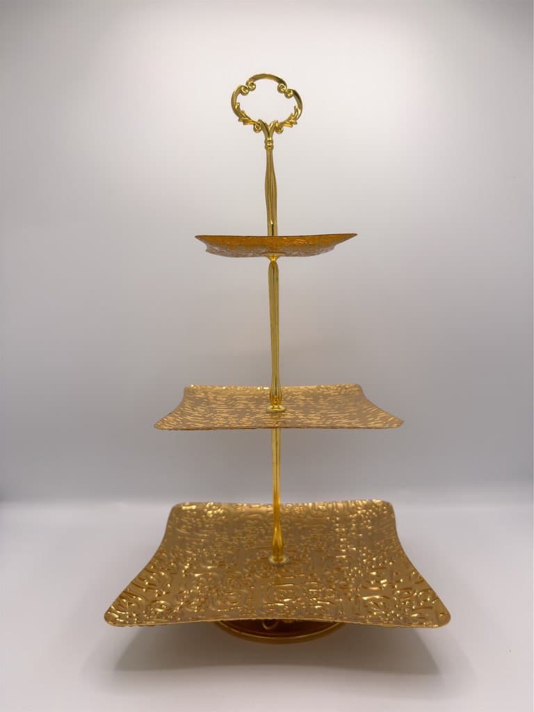 3-Tier Serving Stand (Gold)