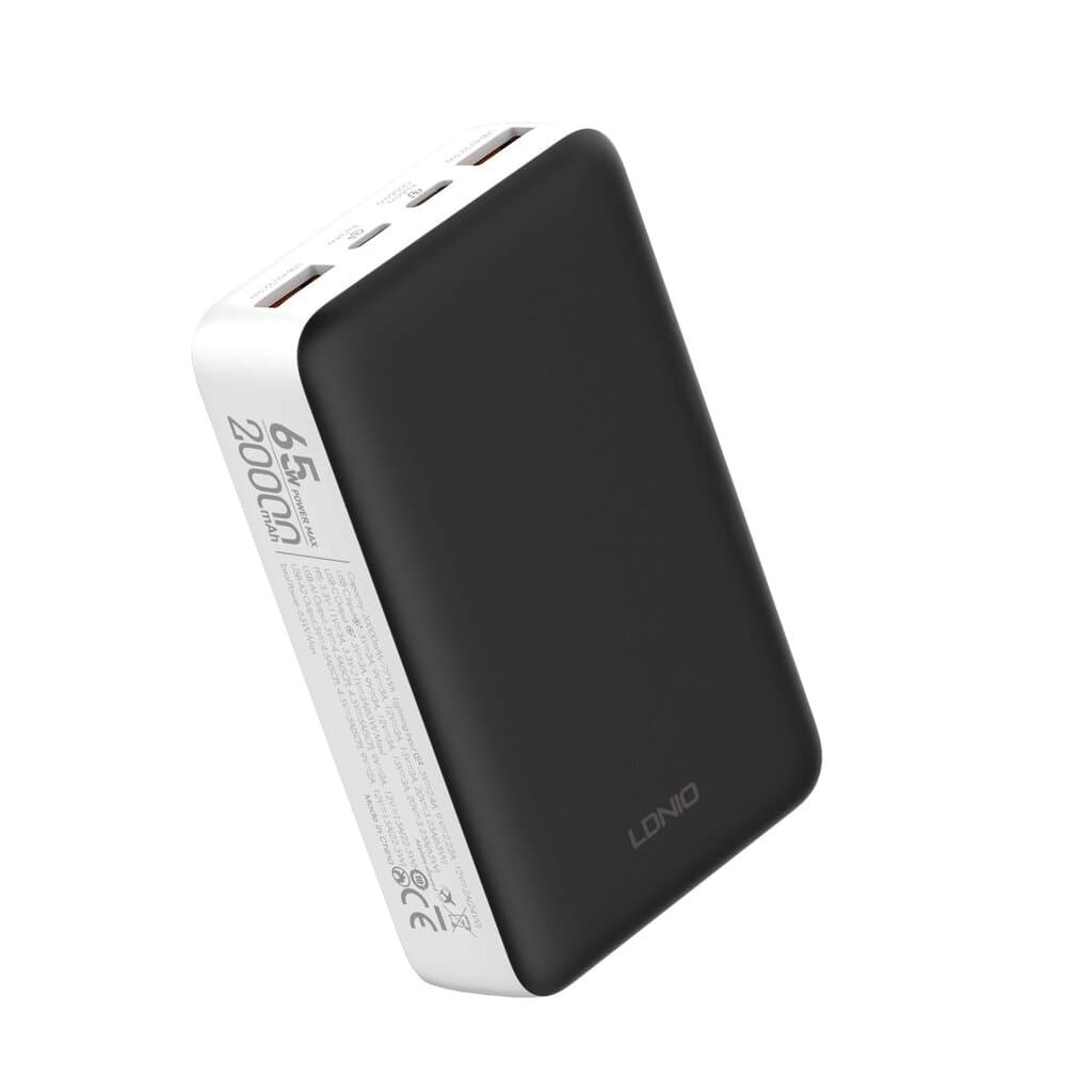 Ldnio 20,000mAh Fast Charging Power Bank - PQ27 (Black) 3