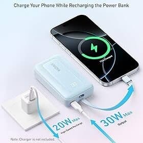 Anker Zolo Power Bank 10,000mAh 30W USB-C & USB-A Ports - A1688 (Blue) 2