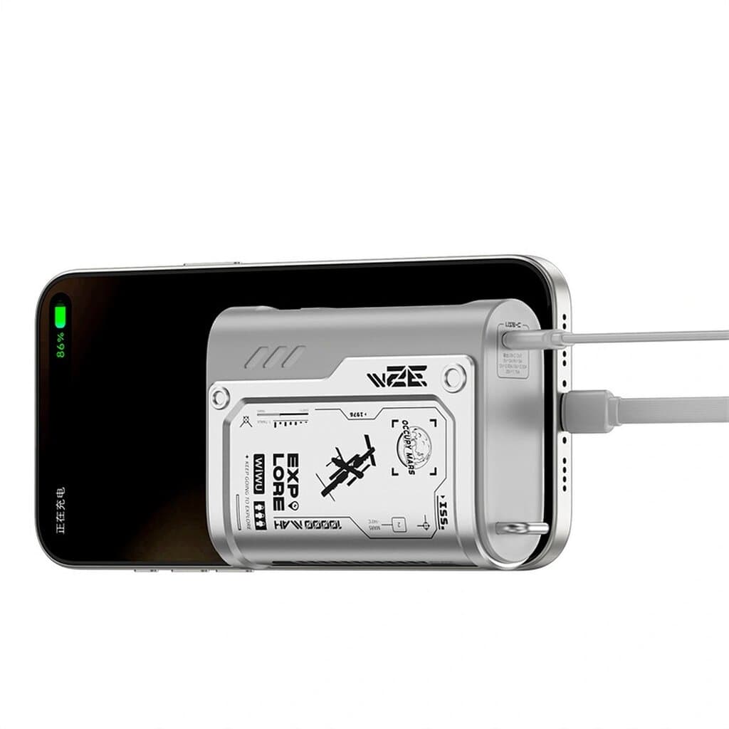 Wiwu Shield Series 10,000mAh Power Bank - WI-P026 (Gray) 2