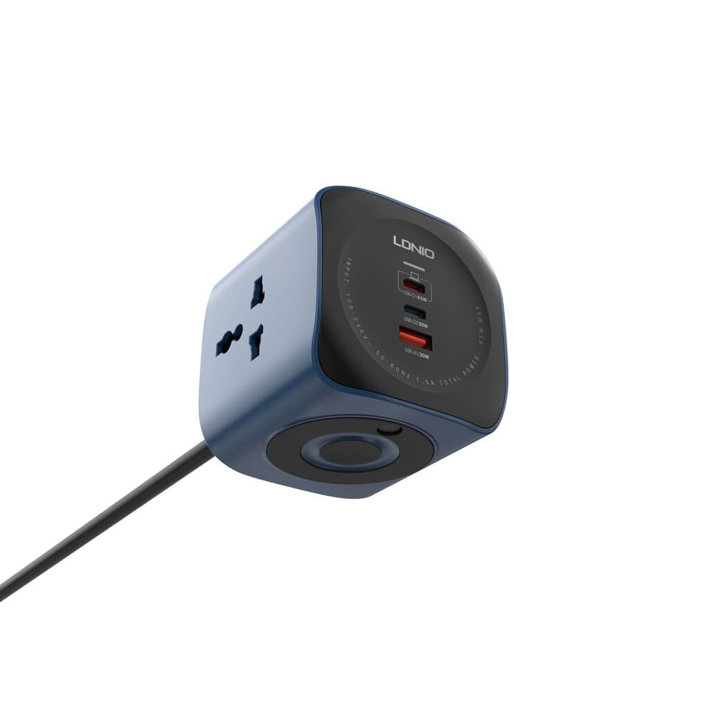 LDNIO 6-in-1 Universal Power Socket Cube (65W Fast Charging) 8