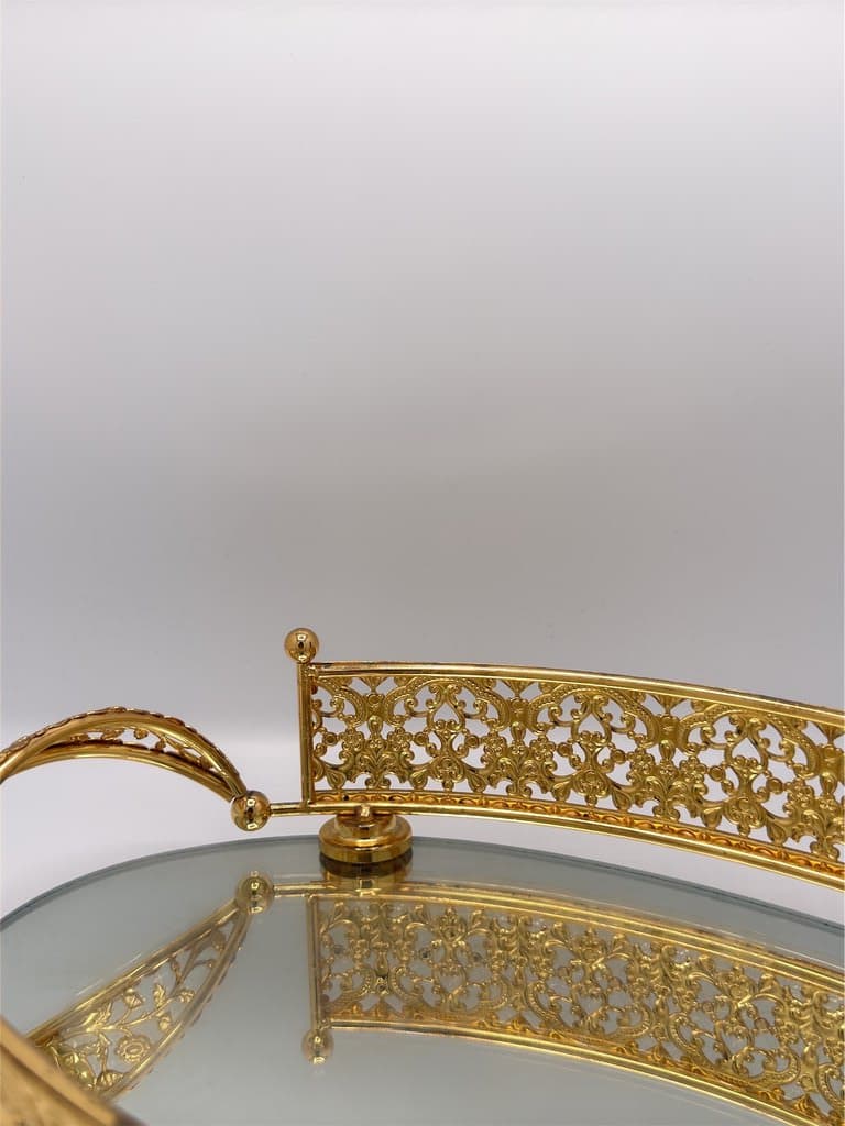 Glass Base Tray (Gold) 3