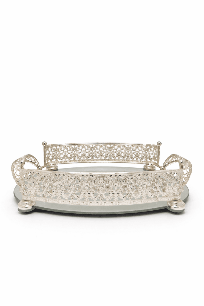 Glass Base Tray (Silver)