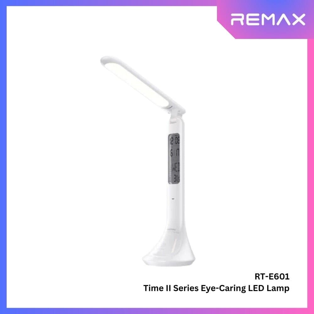 Remax RT-E601 Time II Series Eye-Caring LED Lamp | Multifunctional Desktop Lamp with LCD Display