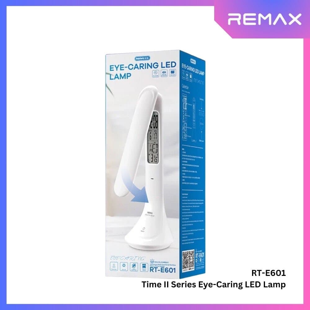 Remax RT-E601 Time II Series Eye-Caring LED Lamp | Multifunctional Desktop Lamp with LCD Display 4