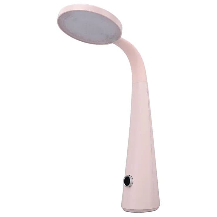 Modern Flexible LED Desk Lamp with Adjustable Brightness – Pink