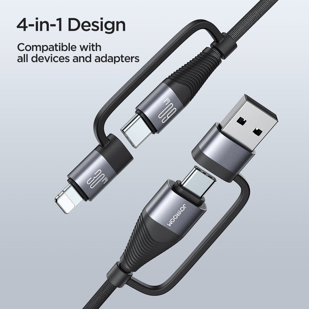JOYROOM Multi-Function Series 4-in-1 Fast Charging Data Cable (1.2m) 2