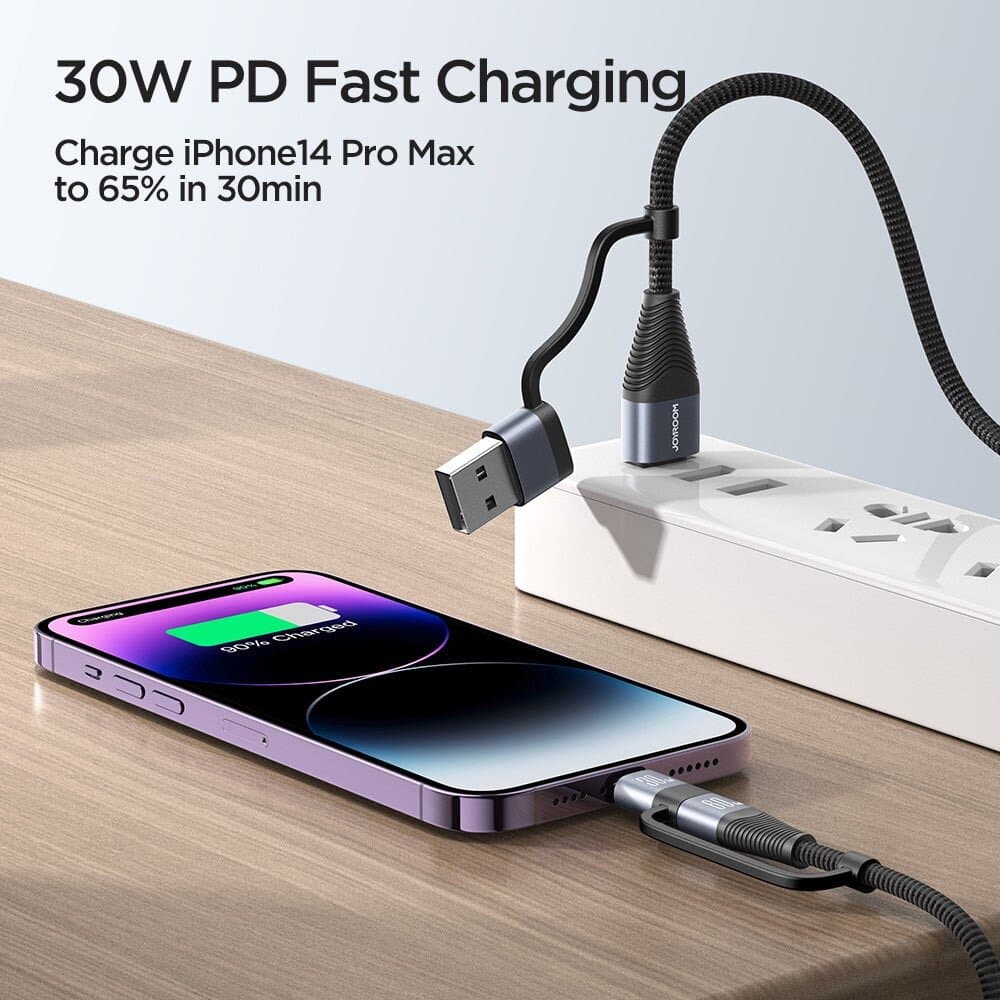 JOYROOM Multi-Function Series 4-in-1 Fast Charging Data Cable (1.2m) 4