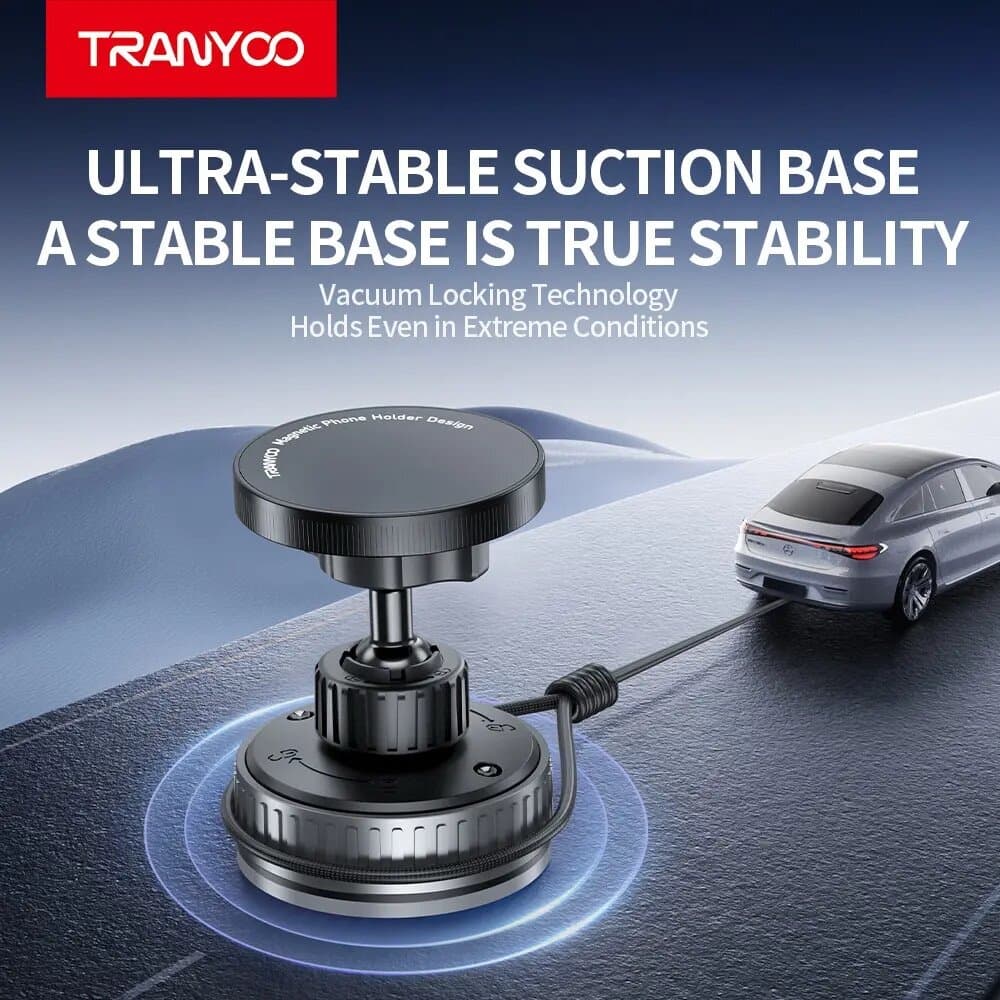 TRANYOO Professional Magnetic Dashboard Car Phone Holder with 360° Rotation 6