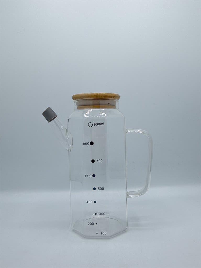 Glass Oil Dispenser Bottle - Clear 1