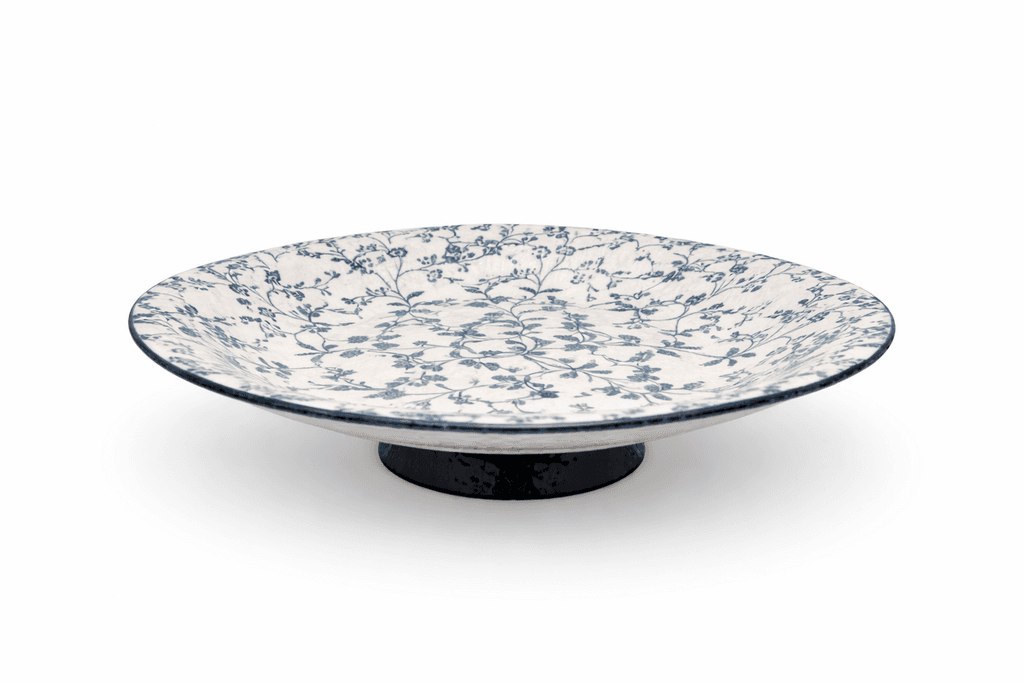 Glass Fruit Bowl - White (L) 1