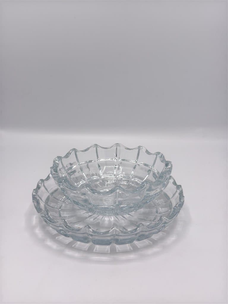 Glass Nut Bowls - Set of 6 (Clear) 2